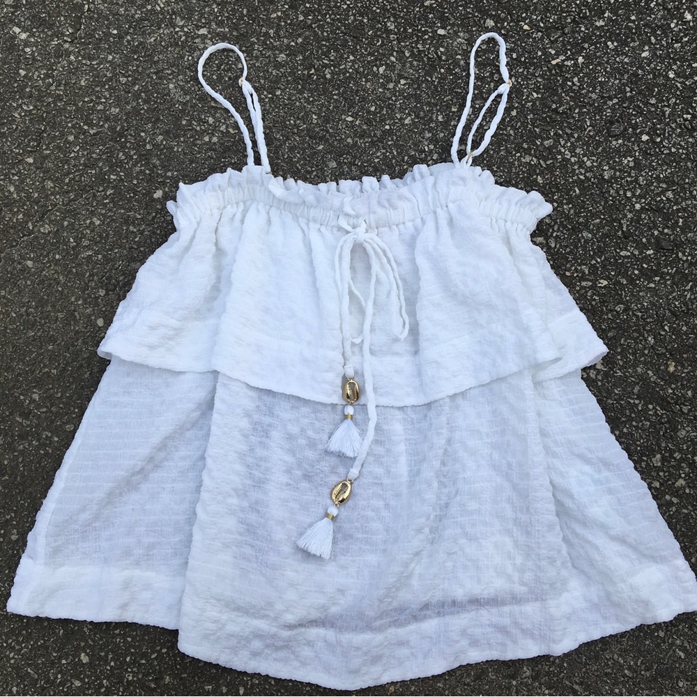 Lilly Pulitzer white tank top XS